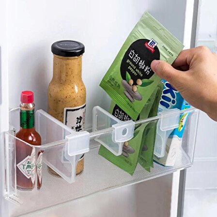: Buzdolabı Raf Ayırıcı Ayarlanabilir Dolap, Çekmece Düzenleyici 4 Adet