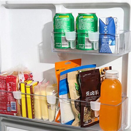 : Buzdolabı Raf Ayırıcı Ayarlanabilir Dolap, Çekmece Düzenleyici 4 Adet