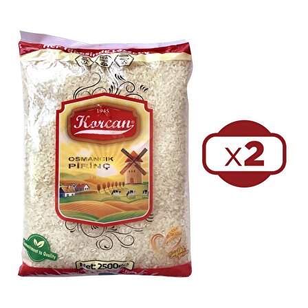 Korcan Osmancık Pirinç 2500 gr 2 li