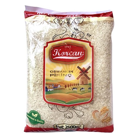 Korcan Osmancık Pirinç 2500 gr 2 li