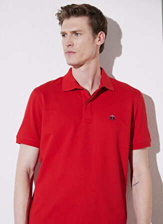 Brooks Brothers Polo Yaka Kırmızı Erkek T-Shirt BBSP23MTS019