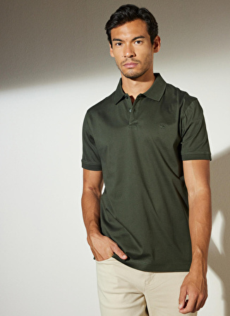 Brooks Brothers Polo Yaka Haki Erkek T-Shirt BBSP23MTS016