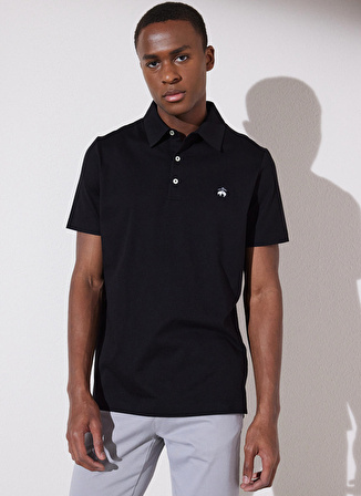 Brooks Brothers Polo Yaka Siyah Erkek T-Shirt BBSP23MTS014