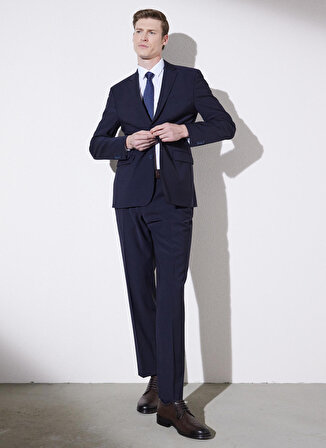 Brooks Brothers Normal Bel Comfort Fit Lacivert Erkek Takım Elbise BBSP23MSU010