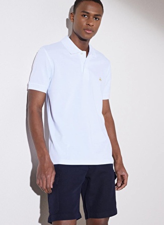 Brooks Brothers Beyaz Erkek Polo T-Shirt BBSP23MTS040