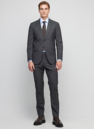 Brooks Brothers Normal Bel Slim Fit Siyah Erkek Takım Elbise BBFW23MSU009