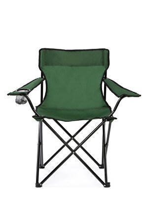 Walke 2 Li Katlanabilir Kamp Sandalyesi Piknik Sandalyesi Plaj Sandalyesi Yeşil Taşıma Çantalı
