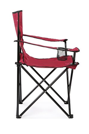 Walke Katlanabilir Kamp Sandalyesi Piknik Sandalyesi Plaj Sandalyesi Kırmızı Taşıma Çantalı