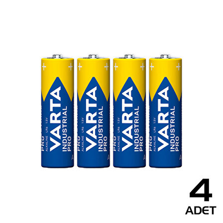 Kampçılık Varta Endüstriyel Pro Alkaline AA Kalem Pil 4'lü Paket