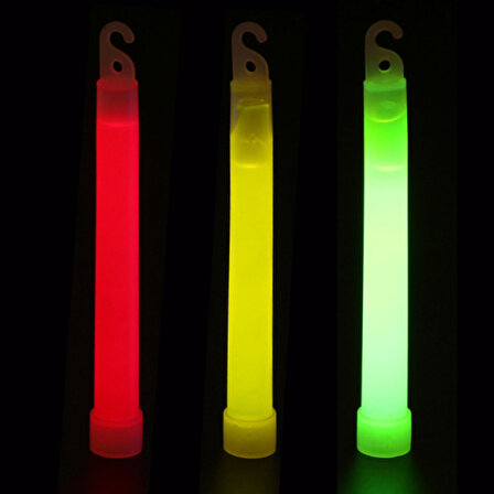 Kampçılık Argeus 6" Kimyasal Işık Çubuğu Sarı Renk 15 cm (Glow Stick)