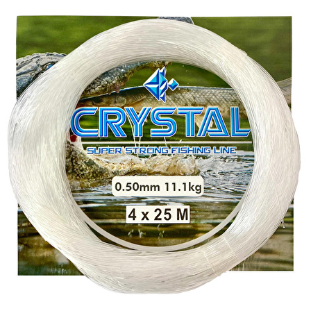 Kampçılık Cyrstal Beyaz Poşet Misina 0.50 mm