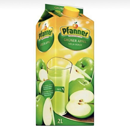 Pfanner Yeşil Elma Aromalı Meyve Suyu 2 lt
