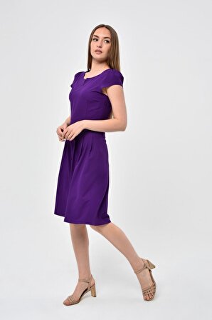 Kadın Yazlık Pile Detaylı kısa Elbise 3901/100