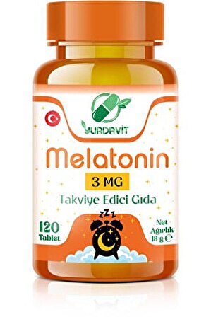 Yurdavit Melatonin 3 Mg 120 Tablet Skt Kasım 2025