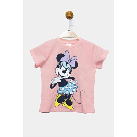 Minnie Mouse Lisanslı Kız Çocuk Tişört 21352