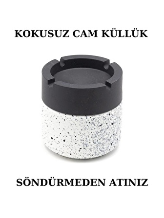 Beyaz Cam Kokusuz Küllük 425 Cc