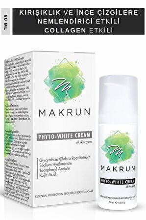 Phyto White Cream Kırışıklık ve İnce Çizgilere Özel - Nemlendirici Etkili - Pürüzsüz Cilt