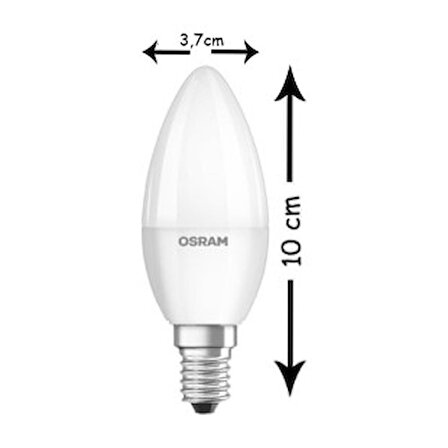 Osram Led Value 4.9W Mum Beyaz Işık E-14 Ampul 470 lm (1 Adet)