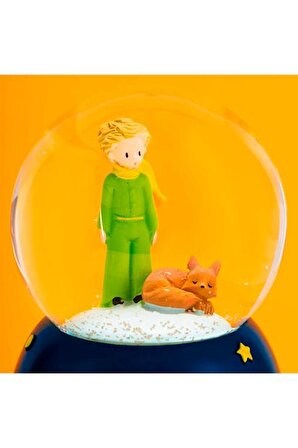 GiralStore The Little Prince Küçük Prens Müzikli Işıklı Otomatik Kar Tanesi Püskürtmeli Büyük Boy Kar Küresi