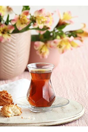 Lav alya çay seti çay takımı - çay bardağı takımı tabağı 12 prç.