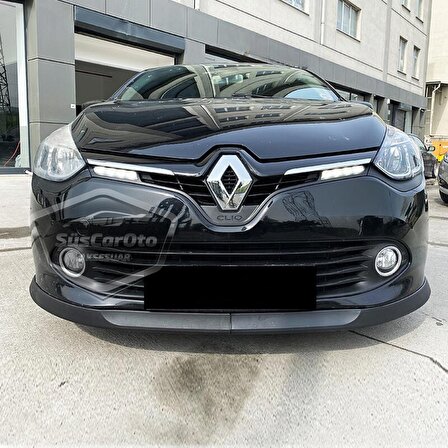 Renault Clio 4 2012-2020 Uyumlu Üniversal Astra H lip Esnek Ön Lip 2 Parça Tampon Altı Dil Karlık Ön Ek