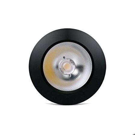 Mini Spot 5W Sıva Üstü Lamba 220V Siyah Gün Işığı