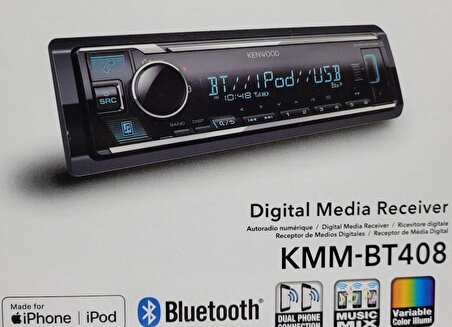 KENWOOD KMM-BT408 BLUETOOTH USB OTO TEYP