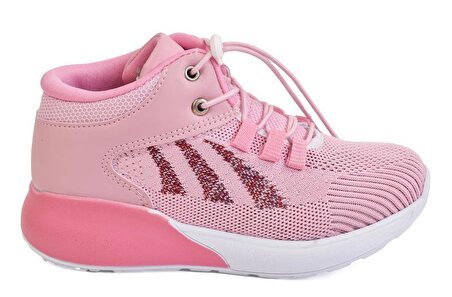 Unisex Çocuk Nefes Alabilen Triko Basket Ayakkabısı Sneaker