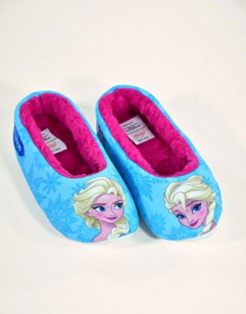Frozen Elsa Kız Çocuk Mavi Ev Babeti Panduf