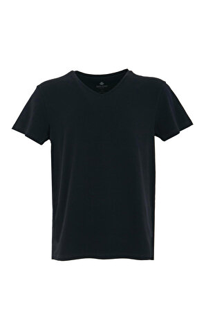 Adam Boxes V Yaka T-shirt N-Simplo - Lacivert