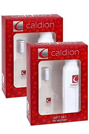Caldion  EDT Çiçeksi Kadın Parfüm 50 ml & Caldion Deodant 2x150 ml
