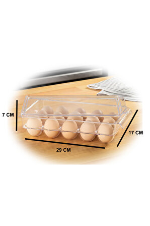 15li Yumurta Saklama Kabı Kapaklı