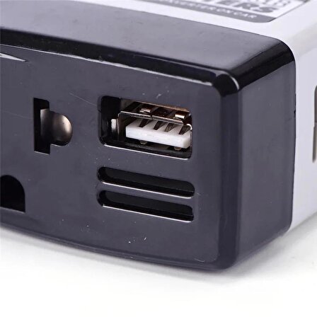 invertör araç çakmaklıktan USB araba güç dönüştürücü Dc 12/24V Ac 220V araç invertörü tüm telefon için invertör 12V