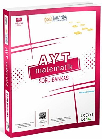 ÜçDörtBeş Yayınları 2023 AYT Matematik Soru Bankası