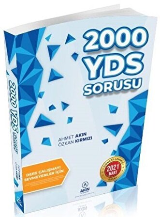 Akın Dil Yayınları 2000 YDS Sorusu
