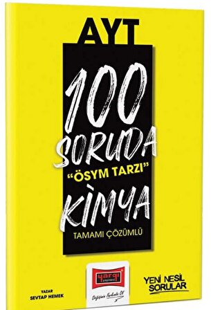 Yargı YKS AYT 100 Soruda Kimya Soru Bankası Çözümlü Yargı Yayınları