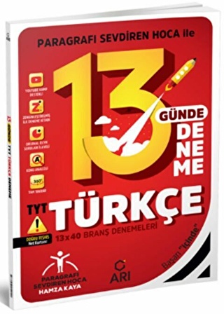 Arı Yayıncılık TYT Türkçe 13 Günde Deneme