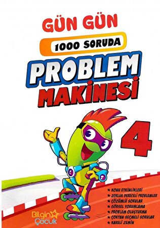Bilgin Çocuk 4. Sınıf 1000 Soruda Problem Makinesi