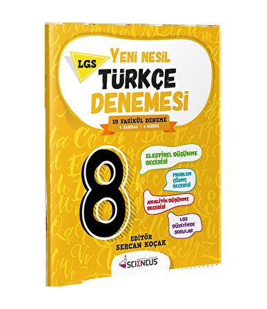 Matematus Yayınları 8. Sınıf Yeni Nesil Türkçe Denemesi Matematus Yayınları