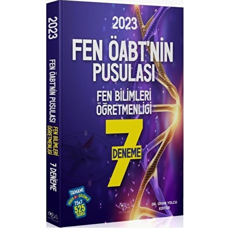 CBA Yayınları 2023 ÖABT Fen Bilimlerinin Pusulası 7 Deneme Video Çözümlü - Okan Yolcu CBA Yayınları