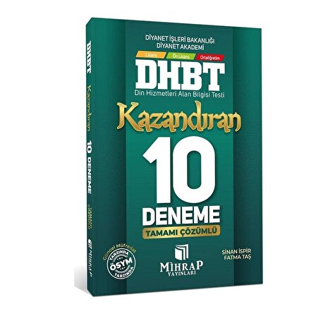Mihrap DHBT Tüm Adaylar Kazandıran 10 Deneme - Sinan İspir Mihrap Yayınları