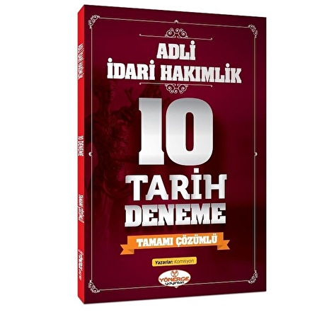 Yönerge 2023 Adli İdari Hakimlik Tarih 10 Deneme Çözümlü Yönerge Yayınları