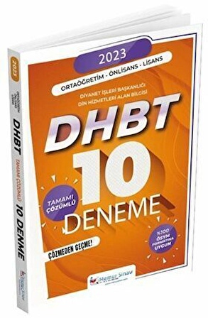 Memur Sınav DHBT 10 Deneme