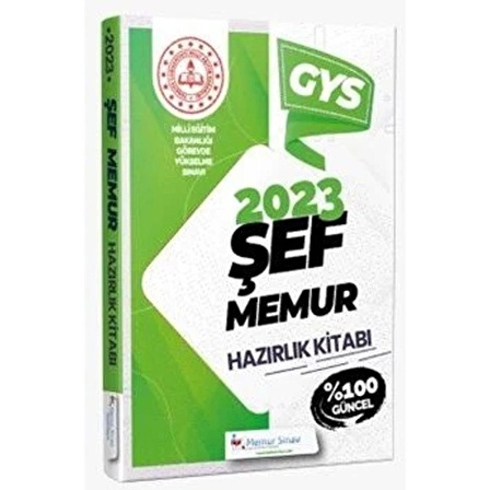 Memur Sınav 2023 GYS MEB Şef - Memur Sınavı Konu Anlatımlı Hazırlık Kitabı Görevde Yükselme Memur Sınav