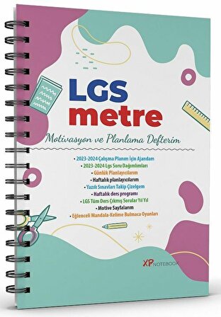 LGSmetre Motivasyon ve Planlama Defterim XP Notebook