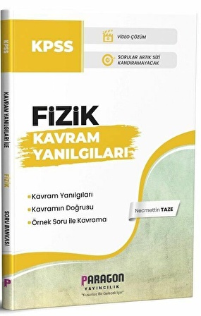 Paragon Yayıncılık KPSS Kavram Yanılgıları ile Fizik Soru Bankası