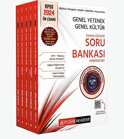 Pegem 2024 KPSS Ön Lisans Soru Bankası Çözümlü Modüler Set Pegem Akademi Yayınları