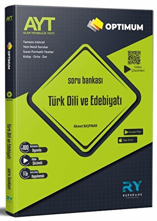 Referans Yayınları AYT Türk Dili ve Edebiyatı Optimum Soru Bankası