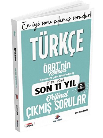 Dizgi Kitap ÖABT nin Rehberi Türkçe Öğretmenliği Son 11 Yıl Çıkmış Sorular Tamamı Çözümlü