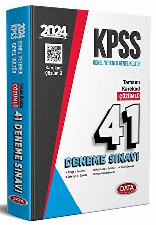 Data 2024 KPSS Genel Yetenek Genel Kültür 41 Deneme Data Yayınları